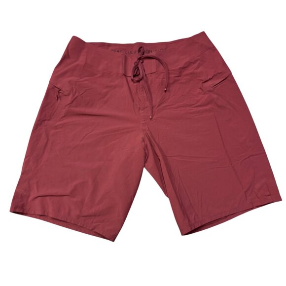 Lululemon Men's 31 Current State Board Shorts 9" Inseam Burgundy‎ Red Swim Beach - Picture 1 of 8